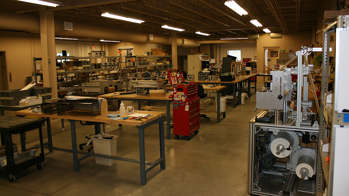 View of the assembly room at BELL-MARK facilities