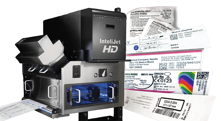InteliJet HD Accumulator with blister pill pack print sample